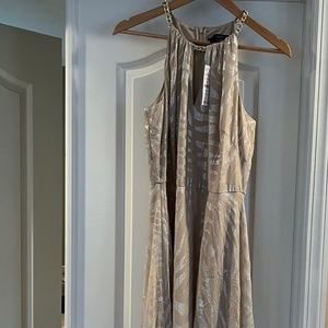 White House Black Market gold dress